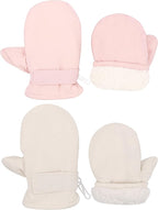 Toddler Gloves Kids Mittens Winter Warm Lined Fleece Gloves Waterproof Snow Baby Mitten for Boys Girls