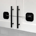 Child Safety Cabinet Locks, Fridge Lock with Combination, Closet Lock,Cabinet Lock,Child Proof Refrigerator Lock(Black 2Pcs)