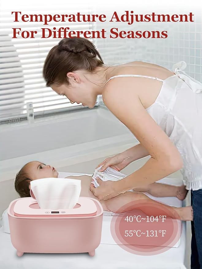 Wipe Warmer - 2025 New Premium Baby Wet Wipes Dispenser, Baby Wipe Warmer for Home Use - Essential Calentador De Wipes para Bebes - Travel Friendly with Direct Plug-in Power Supply