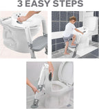 Lulyboo Potty Training Seat & Step Stool with Ladder for Toddlers - Adjustable Non-Slip Seat with Splash Guard, Built-in Handles, and Tracking Chart - Stress-Free and Comfortable Potty Training