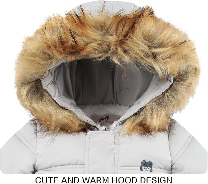 Baby Girl Winter Snowsuit Toddler Jacket Clothes For Boy Infant Jumpsuit Hoodied