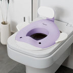 Kindsgut Potty Training Seat in whale design, designed in Germany, suitable for all toilet shapes non-slip toilet seat, Lilac