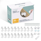 Inaya Magnetic Cabinet Locks Baby Proofing (20 Locks & 2 Keys), Child Safety Magnet Locks for Cabinets & Drawers with Invisible Design, 3M Adhesive for Easy Installation - No Drill & Tool Needed