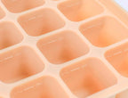 Baby Food Storage Silicone Cubes with Clip-On Lid Freezer Tray Baby Food Soups Purees Ice Safe Design Made in Korea(20cubes 0.8oz, Sand Beige Set of 2)