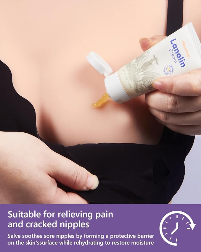 Breastfeeding Essentials Kit for Nursing Moms Nipple Relief,60 Piece Gift Set with Reusable Hot and Cold Breast Therapy Packs/Hydrogel Nipple Pads/Lanolin Nipple cream/Nursing Pads/Nipple Saline Spray