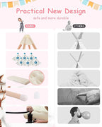 6 Pack Teepee Tent for Kids with Inflatable Airbed, Light, Toddler Tent Children Room Tents, Slumber Party Sleepover Tents, Indoor Outdoor Kids Playtent Playhouse for Girls & Boys