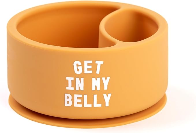 Bella Tunno Silicone Suction Bowl & Spoons for Toddlers & Babies, Food Grade BPA Free Silicone, Non Slip Base, Microwave & Dishwasher Safe, Ideal Baby-Led Weaning Bowl, Miss Mess/Love First Bite