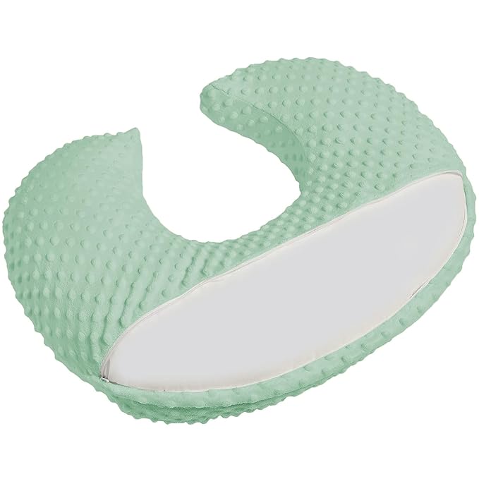 Nursing Pillow with Nursing Pillow Cover Set for Breastfeeding Moms, Ultra-Soft Nursing Pillows for Infant Newborn Baby Boy Girl (Green)