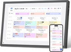 10.1 Inch Smart Digital Calendar Planner & Chore Chart, IPS HD Touchscreen Interactive Display for Family Schedules, Built-in Digital Picture Frames Function - Streamline Household Organization