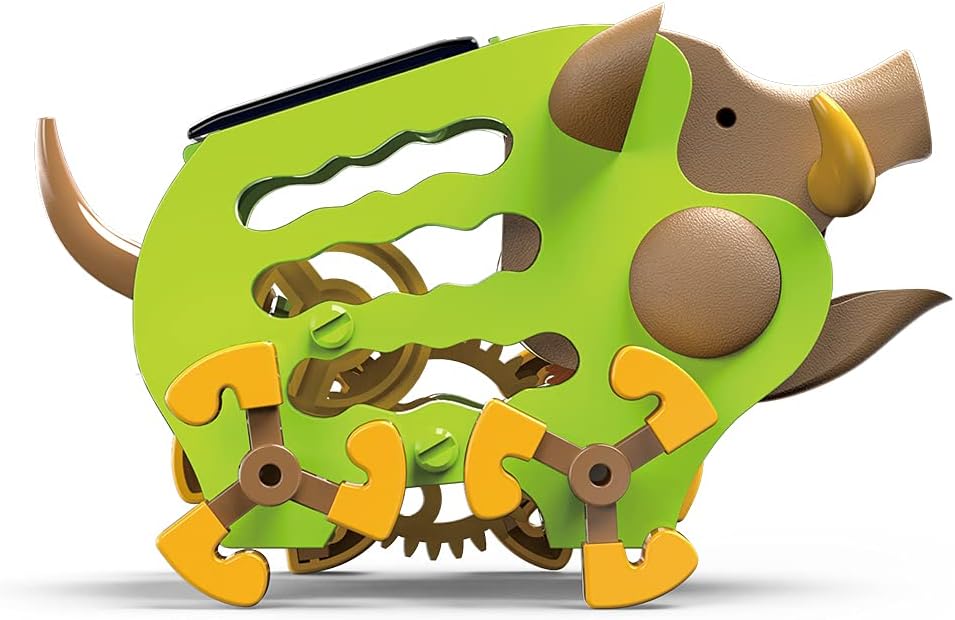 Solar Wild Boar, Solar Powered Energy Kit for Kids, Robotics, Educational STEM Birthday Kits Ages 8 and Up