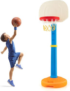 Costzon Kids Basketball Hoop, Height Adjustable 3.9FT- 5.2FT Basketball Goal for Kids, Portable Mini Basketball Set, Indoor Outdoor Toddler Basketball Hoop, Gift for Boys Girls