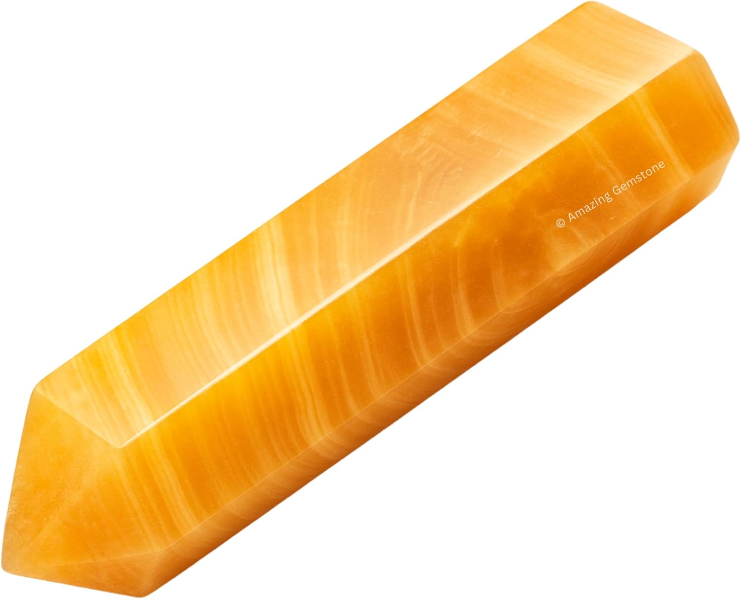 Amazing Gemstone Large Yellow Calcite Crystal Towers ~ Natural Healing Crystal Point Obelisk for Reiki Healing and Crystal Grid (5.5 to 6 INCH)