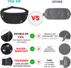 Travel Money Belt for Men and Women hidden slim passport holder - travel wallet with RFID blocking under clothes to protect Cash, Credit Cards and Documents (khaki)