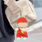 3 Pcs Doll Outfits Set for 15cm/17cm Dolls – Adorable Clothes & Accessories Sets with Red Hat, Red Bib Pants & White T-Shirt for 17 cm Doll (No Dolls)