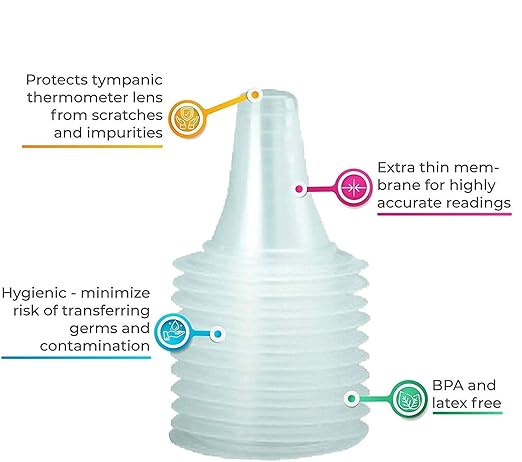 800 Pack Ear Thermometer Probe Covers/Refill Caps/Lens Filters for All Braun Thermometers Models and Other Types of Digital Disposable