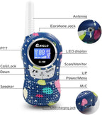 Qniglo Walkie Talkies for Kids - Rechargeable Kids Walkie Talkies with Clear Sound, Long Range - Perfect Birthday for 3-8 Year Old Boys Girls - Outdoor Adventures, Camping, Hiking