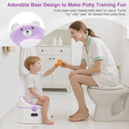3-in-1 Toddler Potty Training Toilet for Boys & Girls - Convertible Potty Chair with Step Stool for Toddlers 1-3, Anti-Slip Design Toddler Toilet Seat - Removable & Easy to Clean