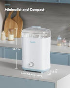 Papablic Baby Bottle Sterilizer and Dryer Pro, Esterilizador De Biberones, Electric Steam Sterilizer for Baby Bottles, Pacifiers, and Pump Parts, Large Capacity 10 Bottles