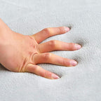 Loartee Nursery Rug - Coral Velvet Crawling Rug & Area Rug (6'8"x9'2", Gray) for Toddler, Children, Play, Yoga Mat, Exercise Pads