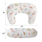 Little Grape Land Nursing Pillow, Breast Feeding Pillows for Mom, Birds Soft Cover with Breathable Filling, Feeding Support Pillow for 0-12 Months, Multifunctional Support Cushion for Travel