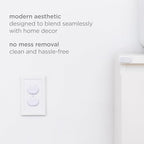 Ubbi Safety Bundle, Safeguarding and Baby Proofing Set, Includes 36 Outlet Covers, 16 Table Corner Protectors and 2 Pinch Guards, Child Safety Kit, White