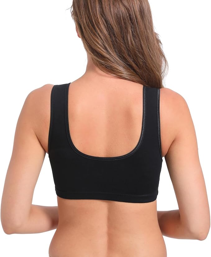 SUIEK 4 Pack Nursing Sleep Bra Maternity Bralette Cotton Breastfeeding Bras