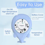 Baby Bath Tub Thermometer for Infant, Bathtub Water Temperature Room Thermometer, Safety Floating Bathing Toy, Newborn Essentials, Gifts for Moms Infant - New Upgraded Waterproof