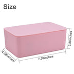 Diaper Wipes Dispenser, Baby Wipes Case, Baby Wipe Holder Keeps Diaper Wipes Fresh, Wipe Container with Non-Slip Feet (Pink)