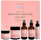 Irene Organics Belly Bundle – 5 Piece Pregnancy Skincare Gift Set with Organic Belly Butter & Natural Body Oil for Stretch Marks (5 piece set)