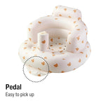 PandaEar 2 Pack Baby Inflatable Bathtub & Baby Seat for 3 Months+, Portable Travel Baby Infant Bath Tub and Infant Chair Toddler Floor Seats with Built in Air Pump for Newborn