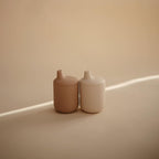 mushie 100% Silicone Baby Sippy Cup | 6 Months+ (Natural)