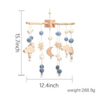 Baby Mobile for Crib | Baby Crib Nursery Mobile Star Moon for Baby Boys and Girls | Boho Nursery Decor | Baby Shower Set for Infant Bedroom Hanging Decoration Toy