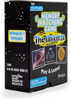 Menique Universe Memory Matching Game – 60 Cards (30 Pairs) – Bilingual Space Game with Planets, Stars & More – Educational for Kids and Adults