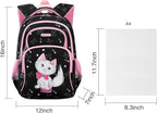 Cusangel Backpack for Girls Boys School Bookbags Kindergarten Elementary Lightweight Waterproof Multifunctional Large Capacity for Backpack (16 inch cat Fun Prints)