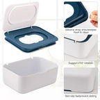 Baby Wipes Dispenser, Wipe Holder for Baby & Adult,Keeps Wet Tissue Fresh, Non-Slip Wipes Case,Easy Open & Close， Flushable Wipe Container with Sealing Design Lid