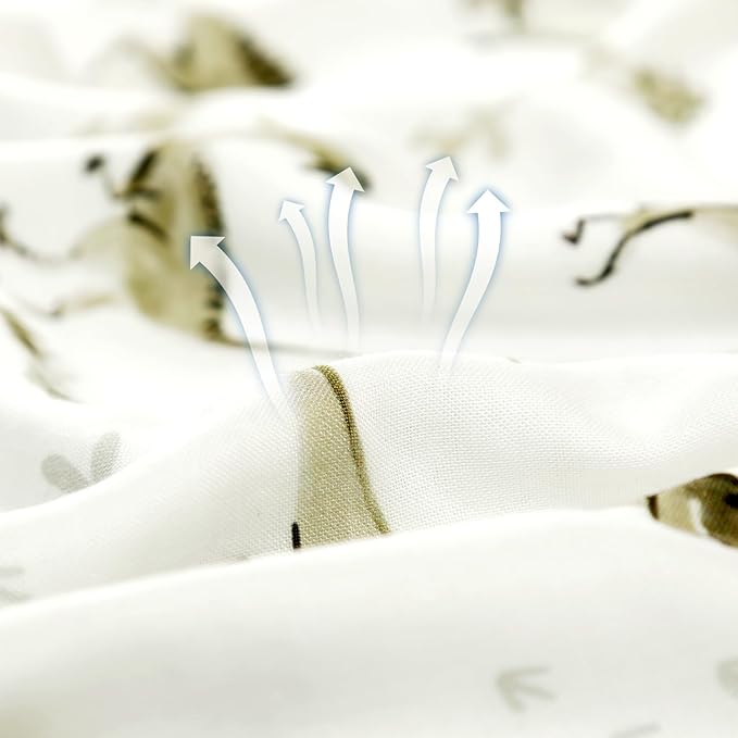 GRSSDER Cotton Muslin Quilt Blanket - Silky Soft and Breathable Baby Blanket Quilt, Oversized Muslin Blankets for Newborns, Toddlers & Kids, 6 Layers Reversible Design for All Seasons, 47" x 47"