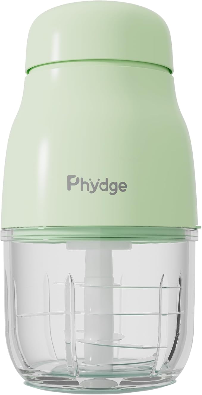 Baby Food Maker, Green Baby Food Blender, 10oz Baby Food Puree Maker, Food Processor for Baby Foods Fruit Vegetable Meat, 10-Second Quick Soft Food Prep for Baby