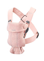 BabyBjörn Baby Carrier Mini, Light Pink, 3D Jersey | Infant Carrier (7-25 lbs), Ergonomic, Easy-to-Use