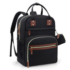Tuwubi Diaper Bag Backpack, Baby Essentials Travel Tote Bag, Multi function Waterproof Backpacks, Travel Essentials with Stroller Straps & Pacifier Case - Black