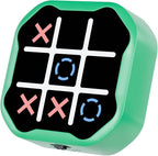 3 in 1 Electronic Tic Tac Toe Game, Handheld Digital Tic Tac Toe Bolt Game with Silent Mode, Portable Learing Toy Gift for Kids & Adults, Green(One Pack)
