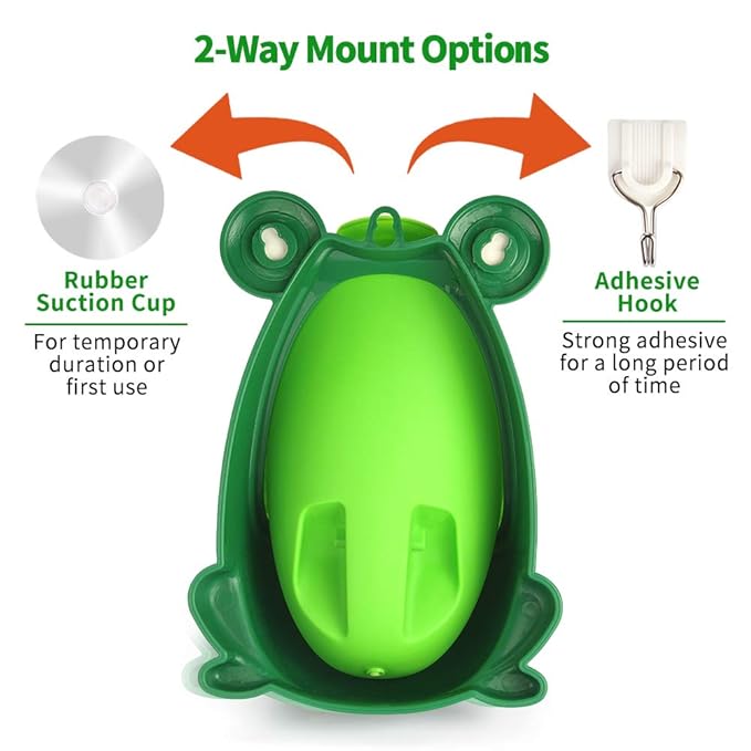Urinal for Toddlers Boys with Frog Funny Aiming Target,Frog Urinal Potty Training(Blue)