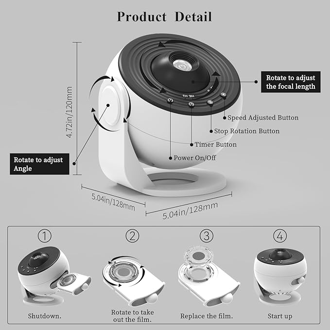 Upgrade Galaxy Star Projector for Bedroom, 13 in 1 Planetarium Projector with Timer | Nebula & Milky Way Night Light for Ceiling | LED Space Galaxy Lamp Bedroom Decor for Adults Kids