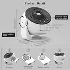 Upgrade Galaxy Star Projector for Bedroom, 13 in 1 Planetarium Projector with Timer | Nebula & Milky Way Night Light for Ceiling | LED Space Galaxy Lamp Bedroom Decor for Adults Kids