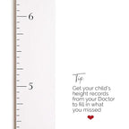 Wooden Growth Chart for Wall - Size Height Chart for Kids, Growth Measuring Board and Kids Height Wall Chart, Growth Chart for Kids, Height Chart for Wall - Modern White (63"x6.7")