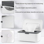 Baby Wipes Dispenser Wipes Holder Wipes Container Case, Keep Wipes Fresh and Clean, for Home Office Kitchen (New Grey)