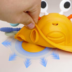 Baby Suction Toys High Chair Teething Toys - Baby Teething Chew Toys Silicone Teethers, Food Grade Silicon for 6 12 18 Months (Yellow)