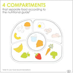 bblüv - Yümi – Food Grade Silicone, BPA-Free, Suction Plate, Microwave & Dishwasher Safe, Anti-Spill Plate & Spoon Set w/Baby Utensils - for Baby & Toddler