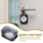 Garneck 3 Pcs Door Knob Safety Cover for Kids Toddler- Plastic Child Proof Deadbolt Protector Reusable Anti-Lock Door Lock Covers for Baby, Easy to Install