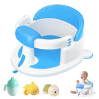 Baby Bath Seat for Babies 6 Months & up, Non-Slip Toddler Bath Seats for Babies Sitting Up,Safe Infant & Newborn Baby Bath Chair Support for Bathtub/Living Room/Shower Room, Blue