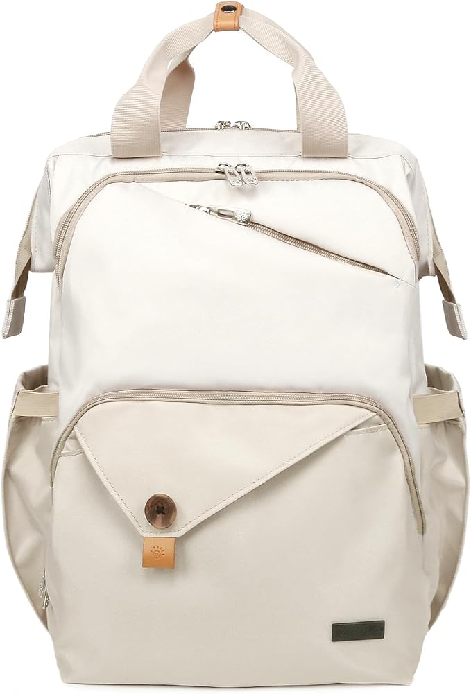 Hap Tim Baby Diaper Bag for Boys Girls, Large Backpack Diaper Bags with Double Compartments, Baby Registry Search Shower Gifts Stuff Newborn Must Haves（7340-KK）